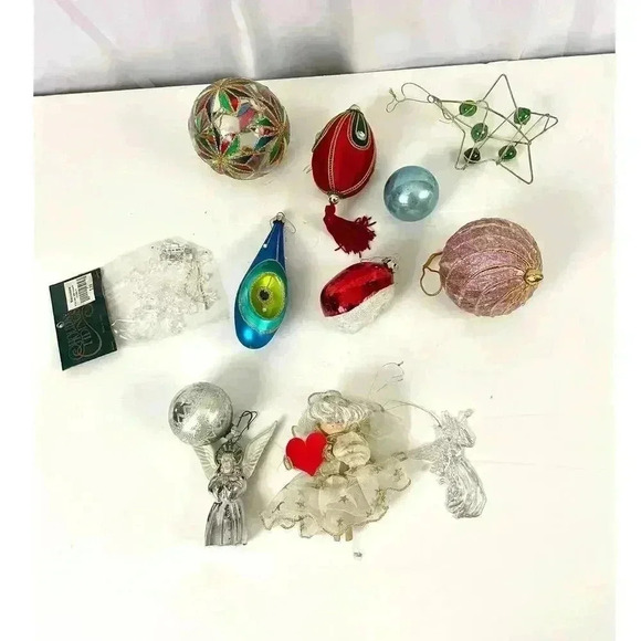 12X Christmas Ornaments Mercury Glass Toppers Poland Shiny Brite MCM VTG - Picture 16 of 16